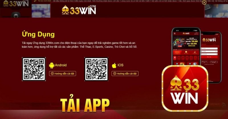 Hướng dẫn 33Win tải app chi tiết trên điện thoại